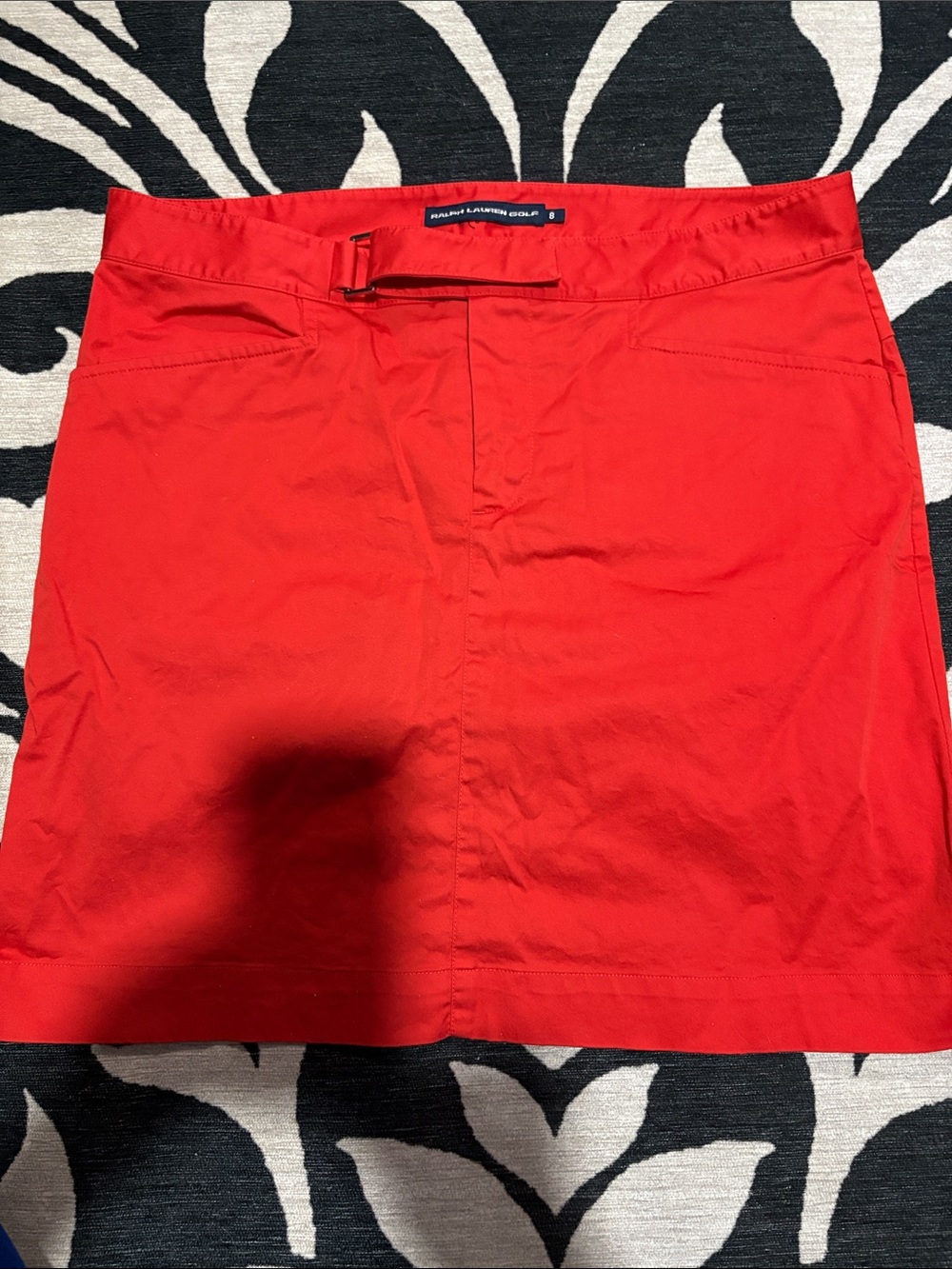 Ralph Lauren Red Women’s Flat Front Golf skirt with shorts
